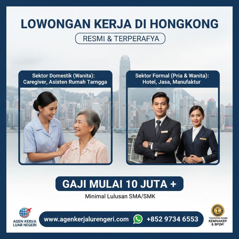 Informasi Lowongan Kerja di Hongkong Untuk Laki-Laki dan Wanita