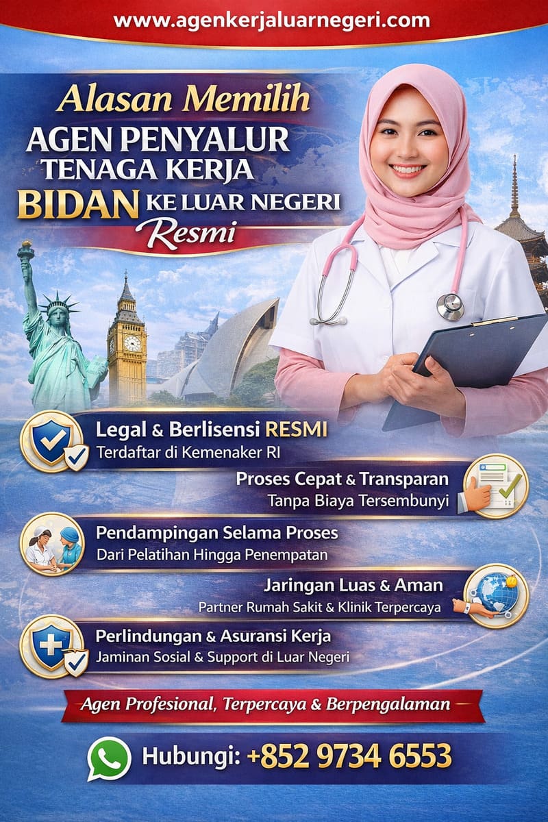 Agen Penyalur Tenaga Kerja Bidan Ke Luar Negeri Resmi